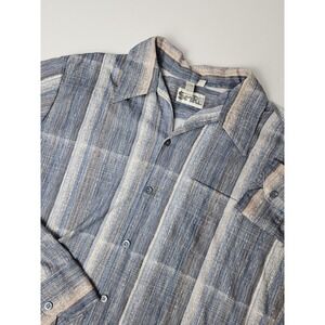 Spire California Men's Vintage 1970's Textured Polyester Disco Shirt Tall Large
